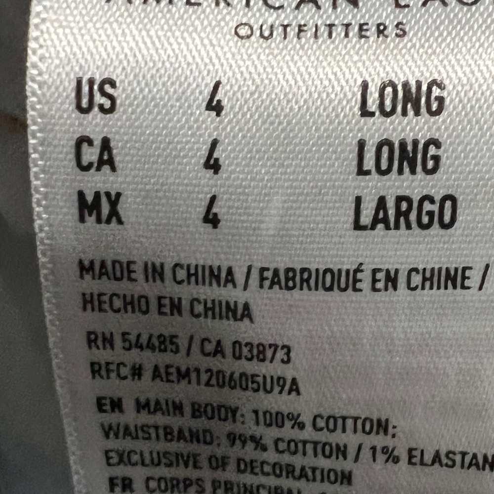 American Eagle Patchwork Distressed Blue Jeans - image 6